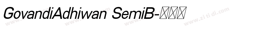 GovandiAdhiwan SemiB字体转换 GovandiAdhiwan SemiB字体转换